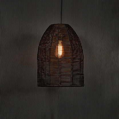 Sawan Bamboo Pendant Light Black Light On Black Background
