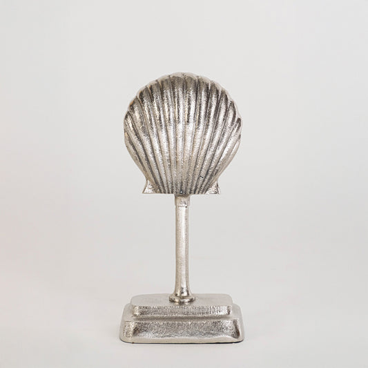 Scallop Shell Silver Decorative Object