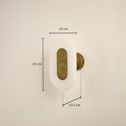 Selenite Wall Light Dimensions