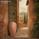 Sepia Terracotta Vase Medium