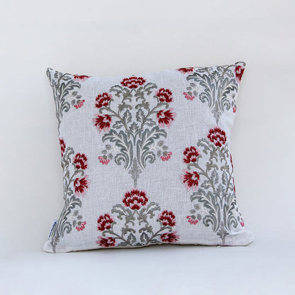 Serene Floral Embroidered Cushion Covers Cotton