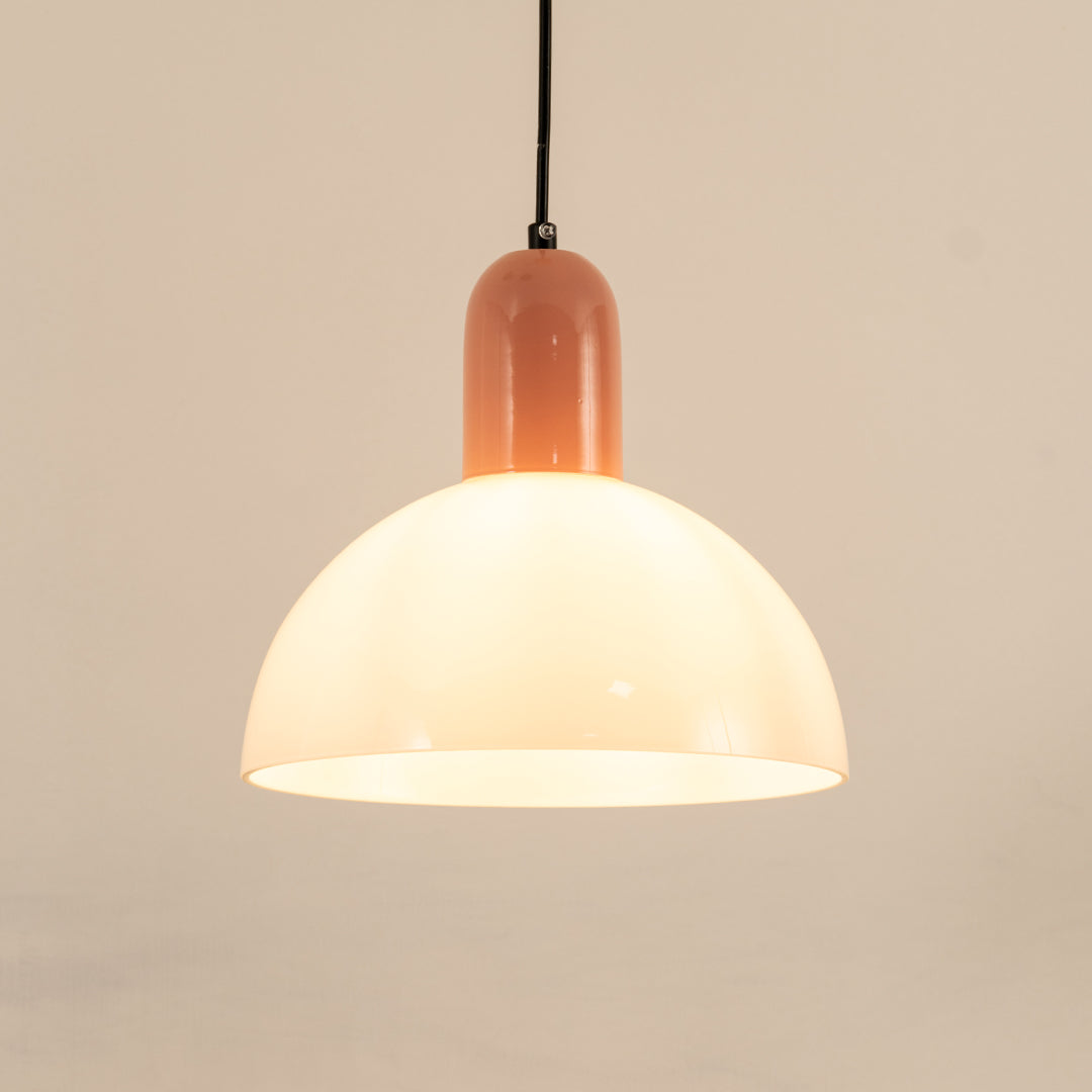 Sidnie White Pendant Light - Pink