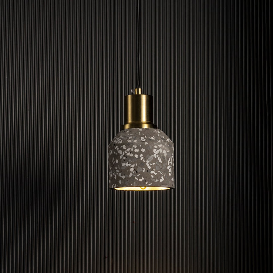 Slreeo Colored Pendant Light Black Dark GreyLight On Black Background