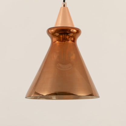 Smithfield Metal Pendant Light Rose Gold Closeup