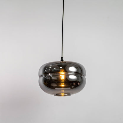 Smoky Grey Glass Pendant Light