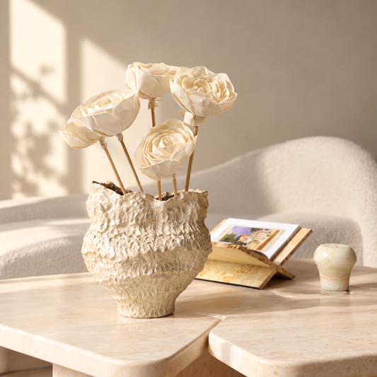 Sola Flower White Rose Set Of 5