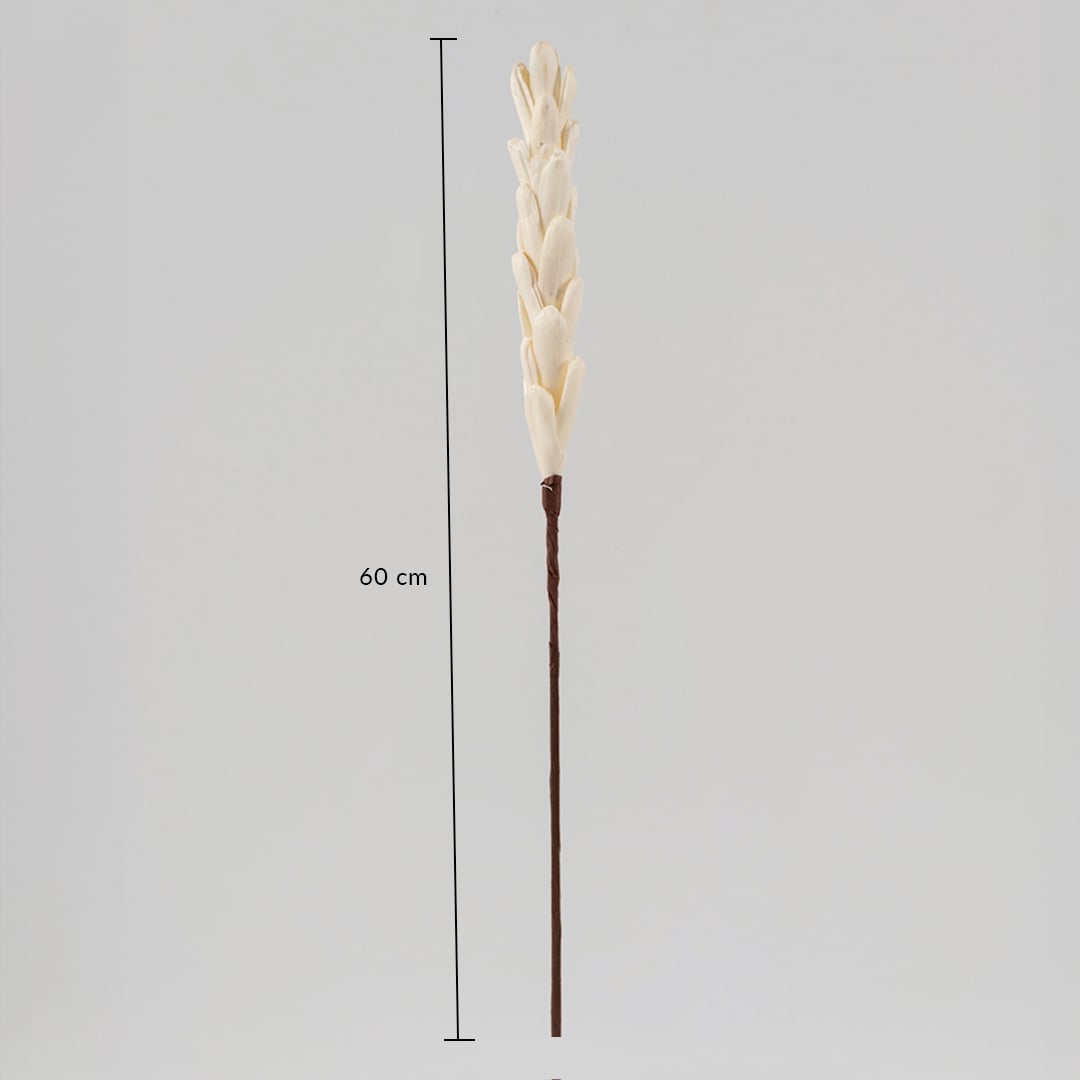 Sola flower stick with 60 cm height ivory buds and brown stem ideal for tall vase decoration and modern home styling.