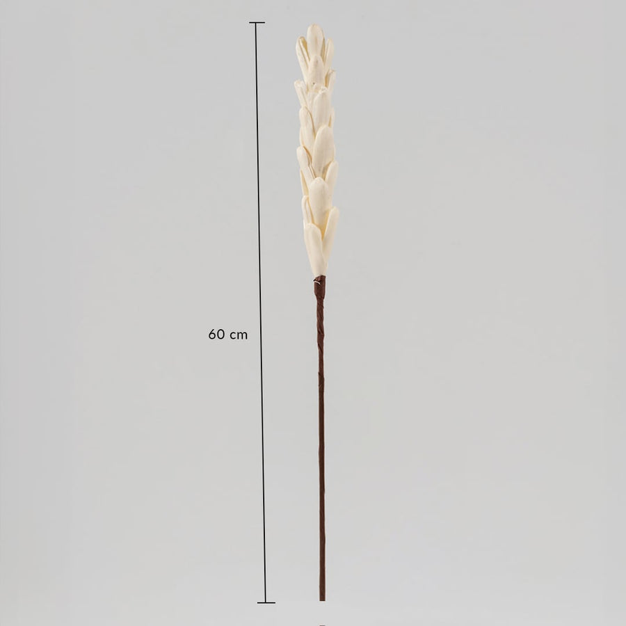Sola flower stick with 60 cm height ivory buds and brown stem ideal for tall vase decoration and modern home styling.