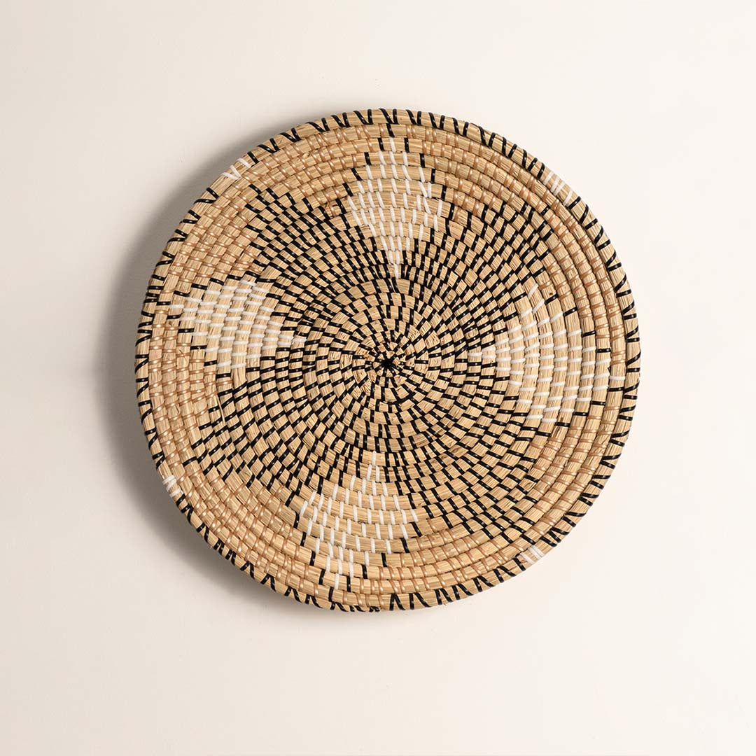 Star Of Life Handwoven Sabai Grass Wall Basket