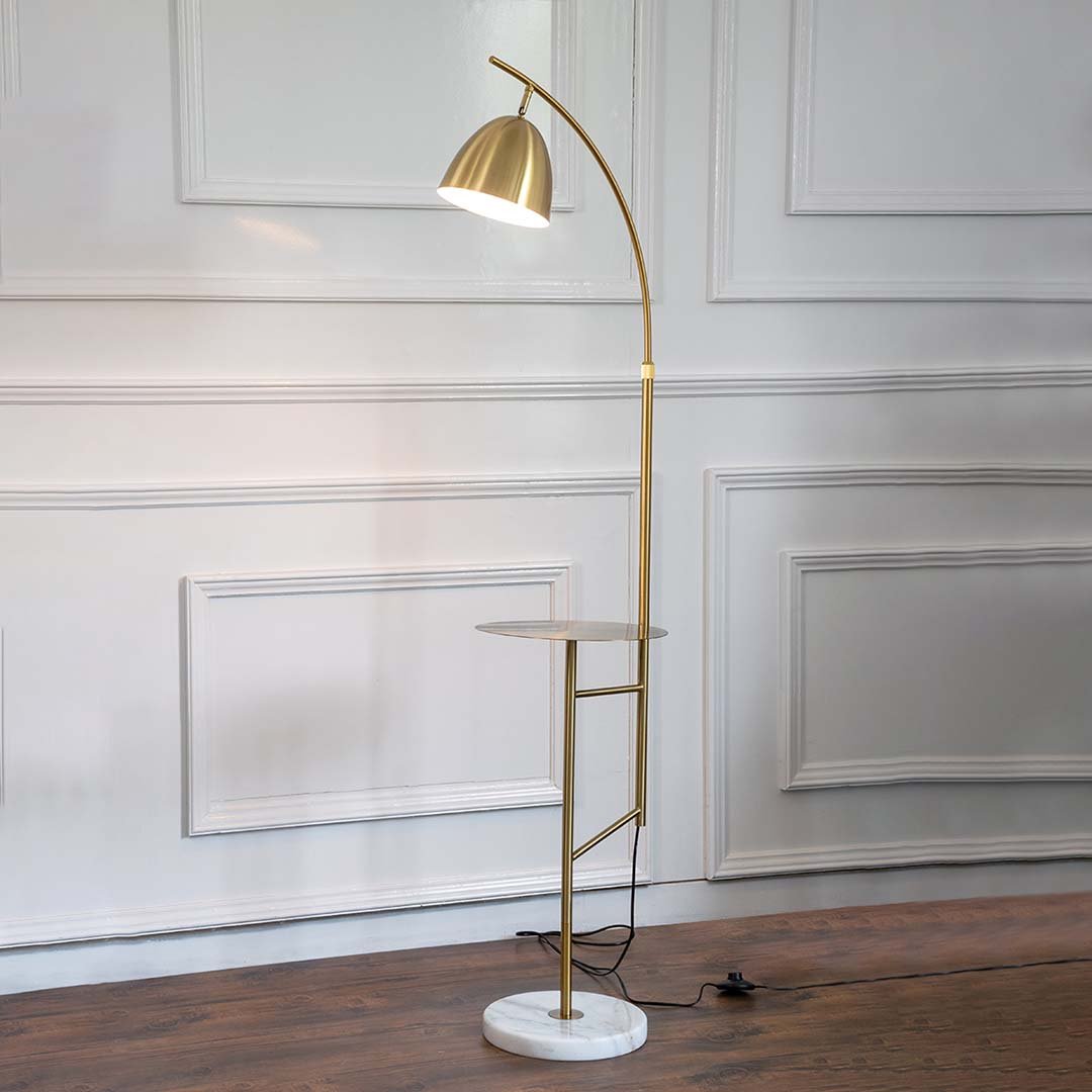 Sylvie Floor Lamp With Shelf