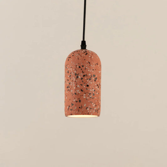 Terrazzo Cement Pendant Light - Pink