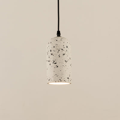 Terrazzo Cement Pendant Light -Black & White