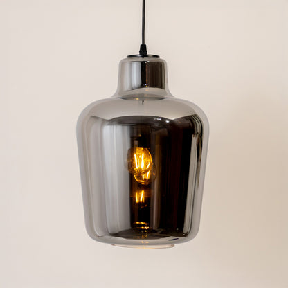 Teutonic Glass Pendant Light - Chrome