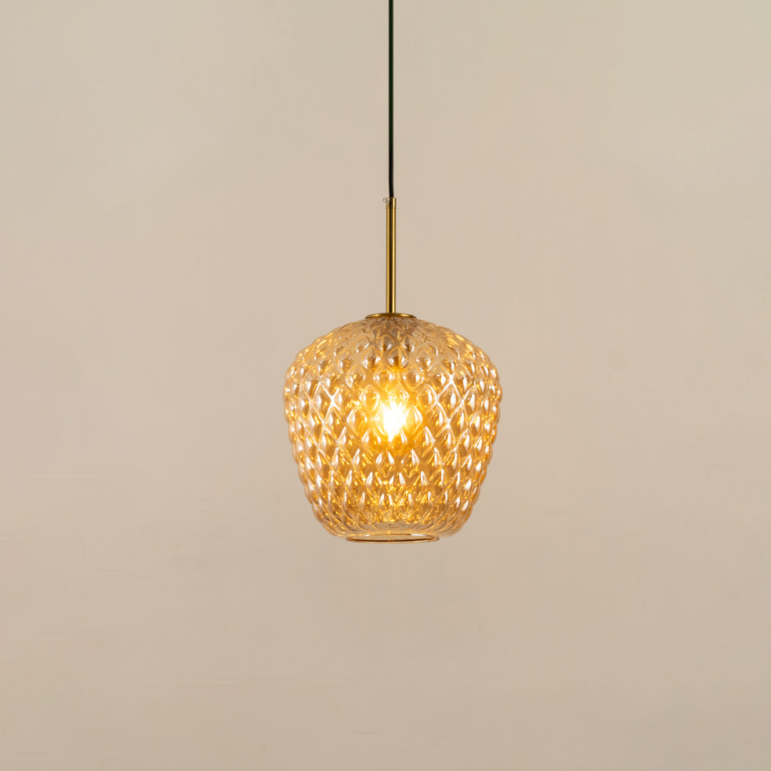 Textured Pattern Bud Shape Pendant Lamp