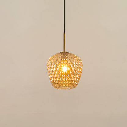 Textured Pattern Bud Shape Pendant Lamp