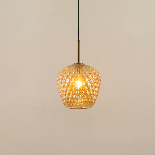 Textured Pattern Bud Shape Pendant Lamp