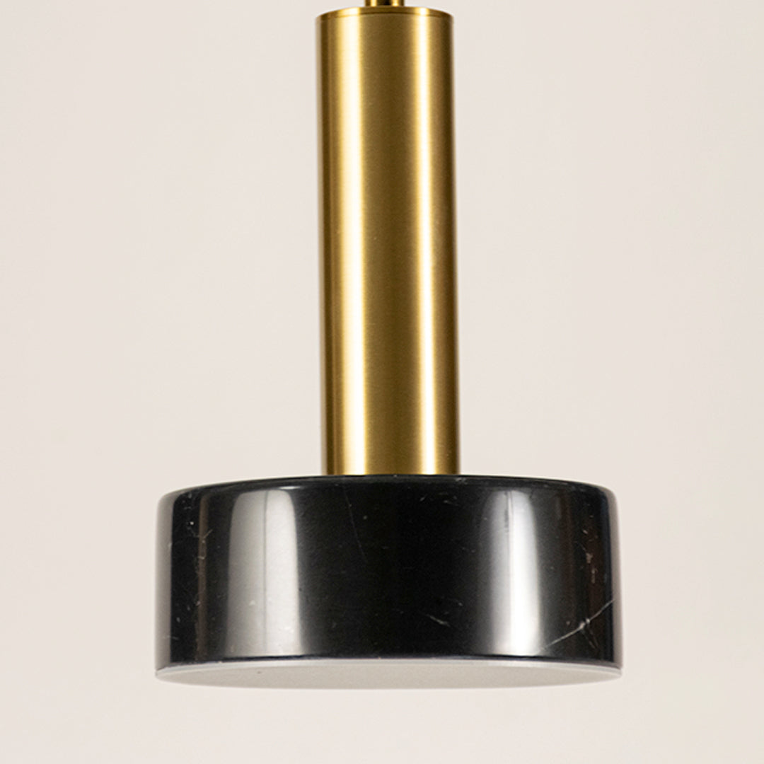 Tiered Marble Hanging Light - Black