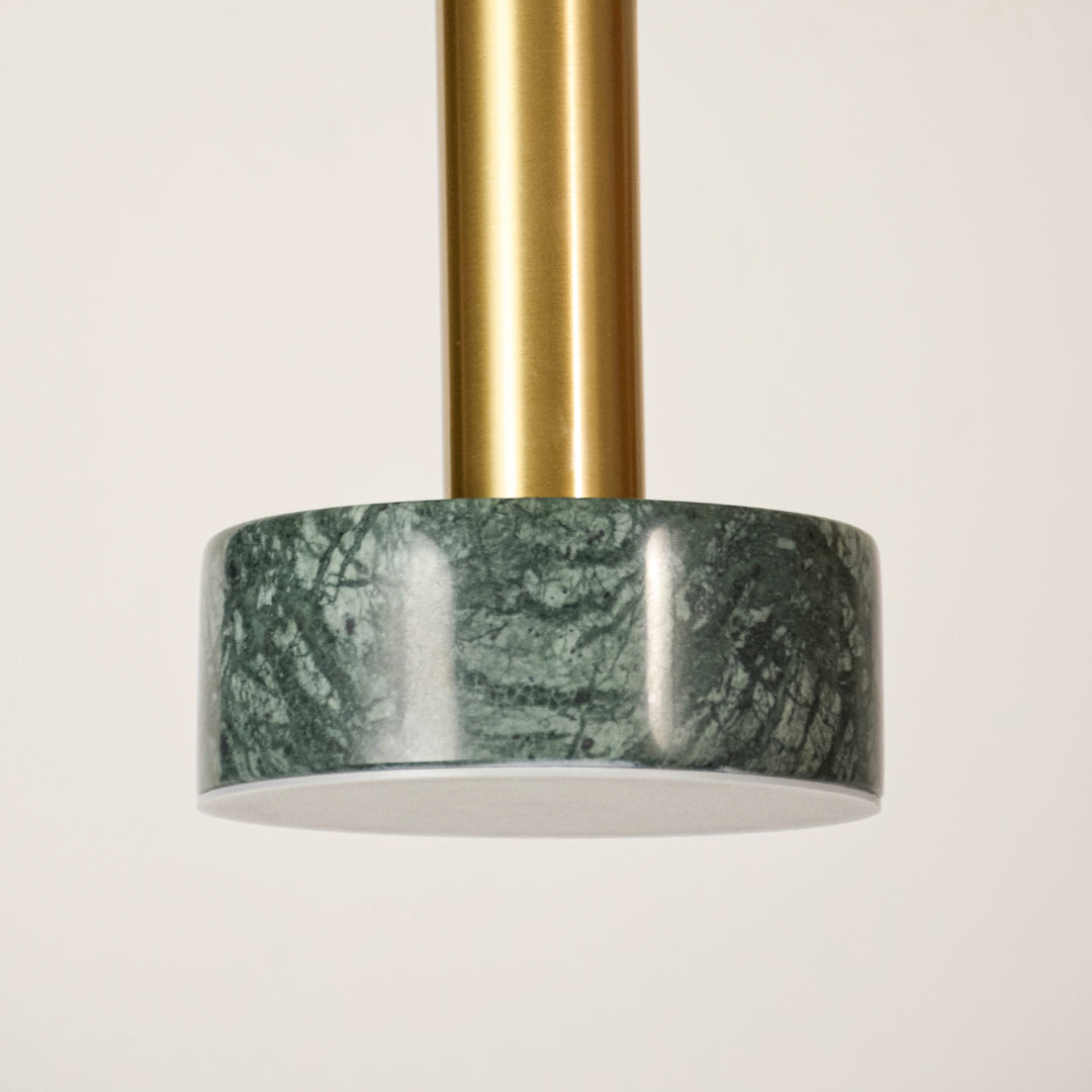 Tiered Marble Hanging Light - Green