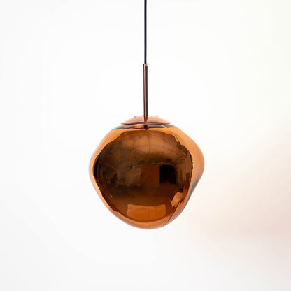 Toyella Post Modern Nordic Lava Lamp - Rose Gold Light Off White Background