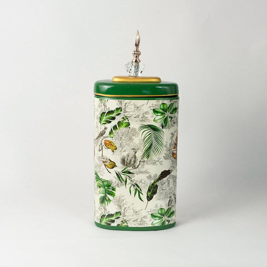 Tropical Leaves Jar - Large