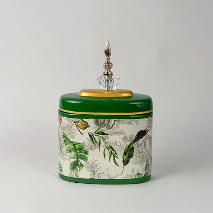 Tropical Leaves Jar - Small