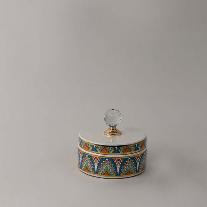 Turquoise Ceramic Jar - Small