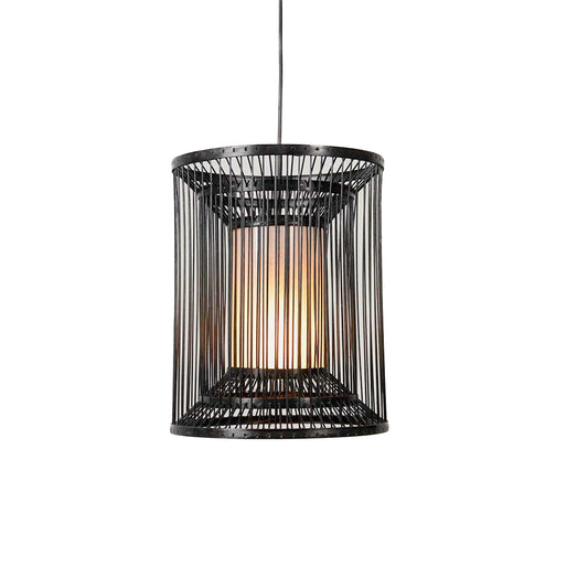 Twin Cylinder Bamboo Lamp