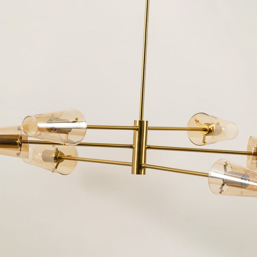 Valentina 6 Linear Light Gold Closeup