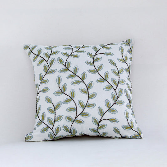 Verdant Embroidered Designer Cushion Cover