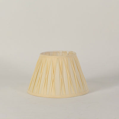 Verdant Tapered Pleated Lamp Shade - Off White