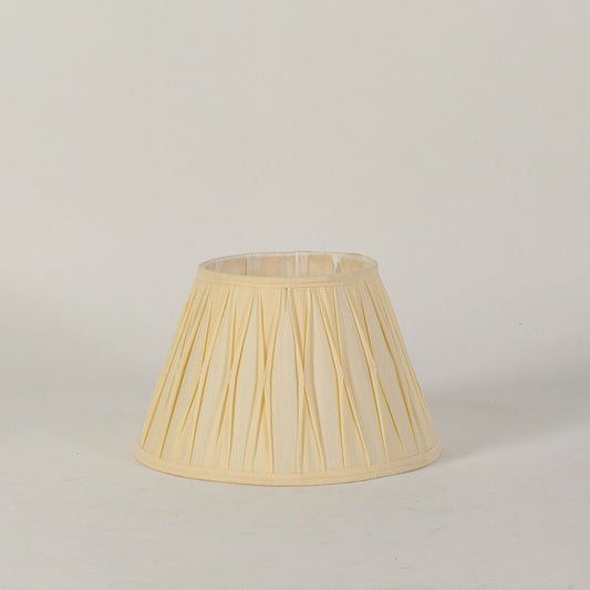 Verdant Tapered Pleated Lamp Shade - Off White