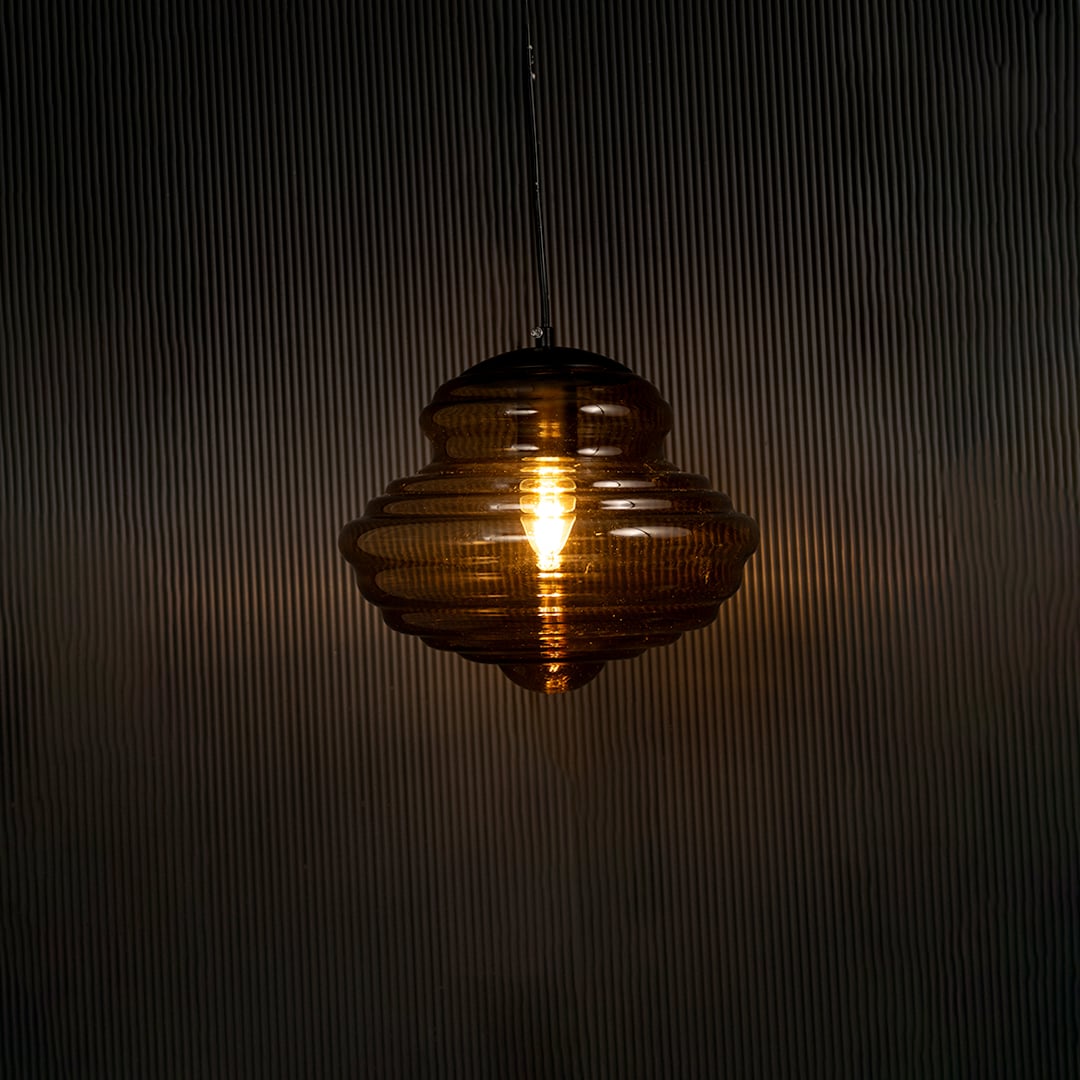 Villari Pendant Light Small Light on black background
