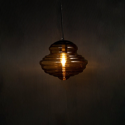 Villari Pendant Light Small Light on black background