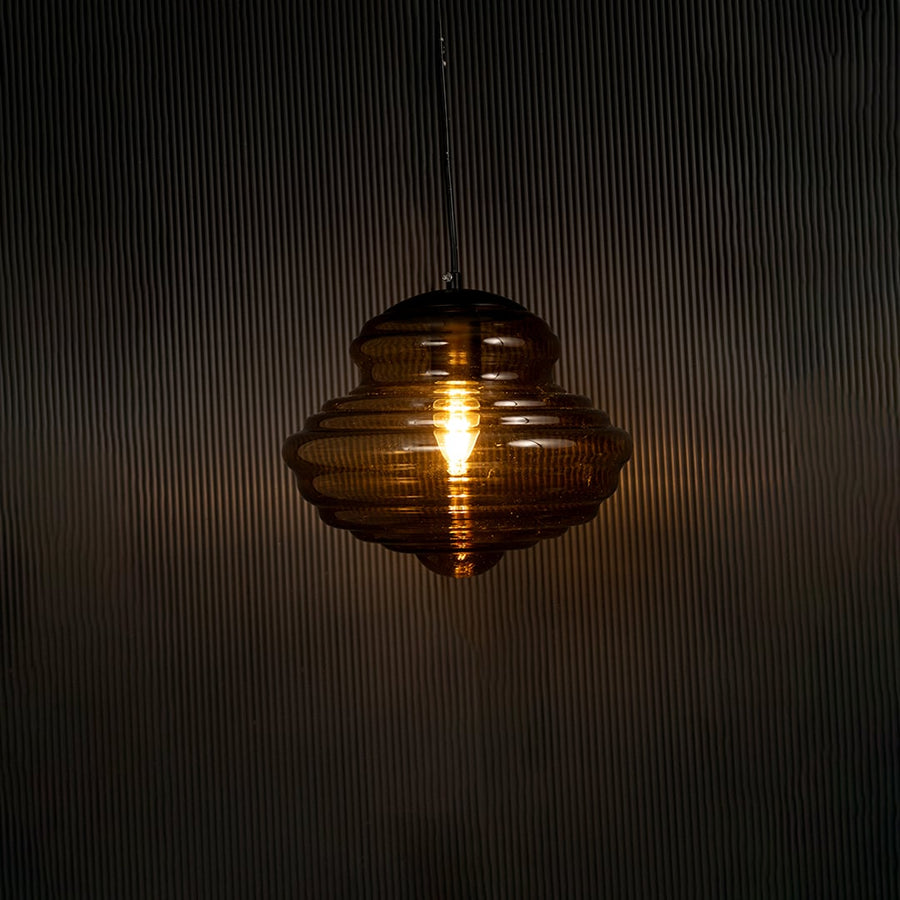 Villari Pendant Light Small Light on black background