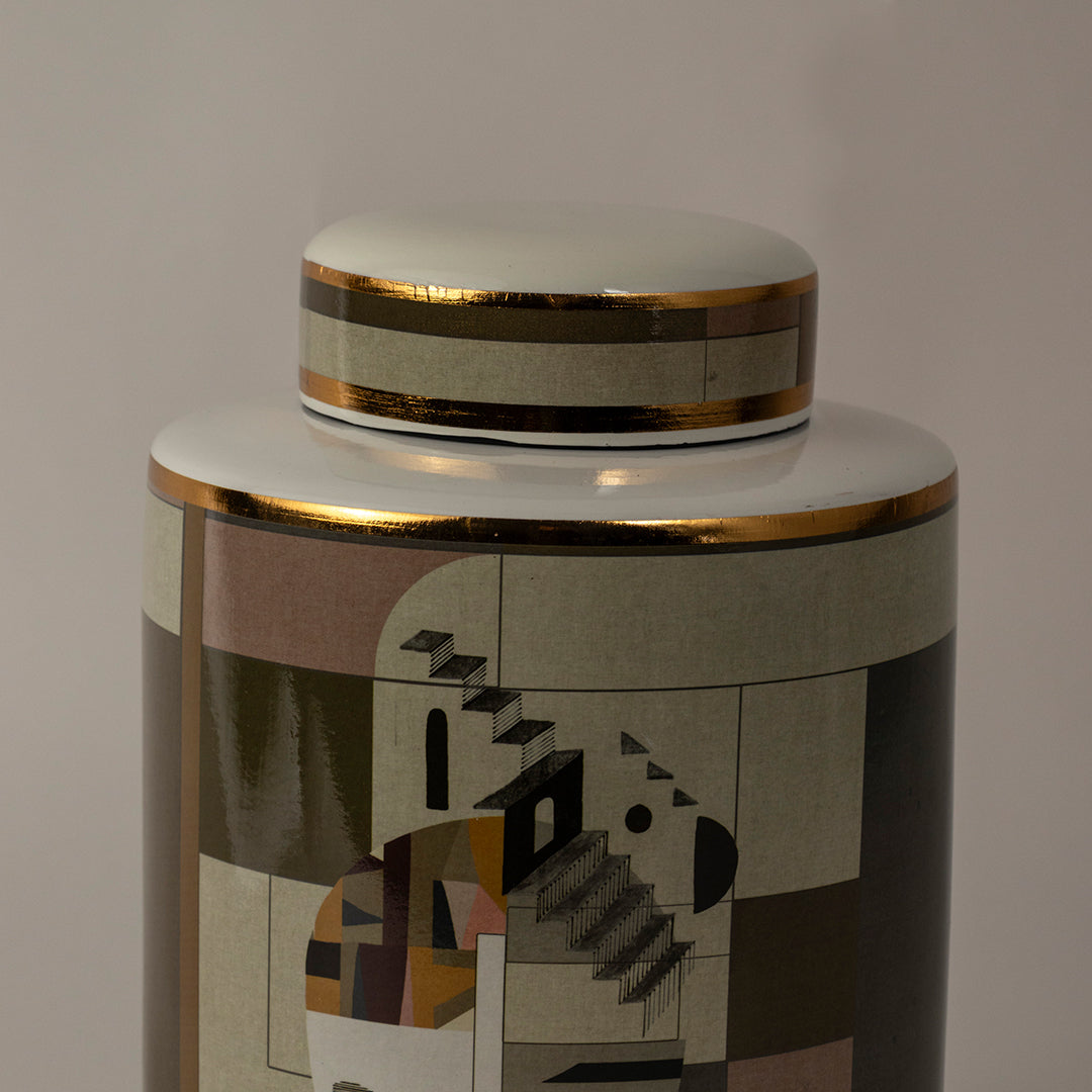 Vintage Ceramic Jar - Large
