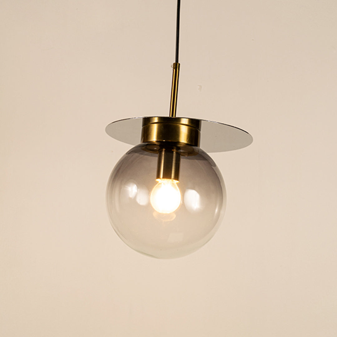 Visconte Glass Hanging Light - Black