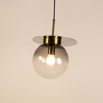Visconte Glass Hanging Light - Black