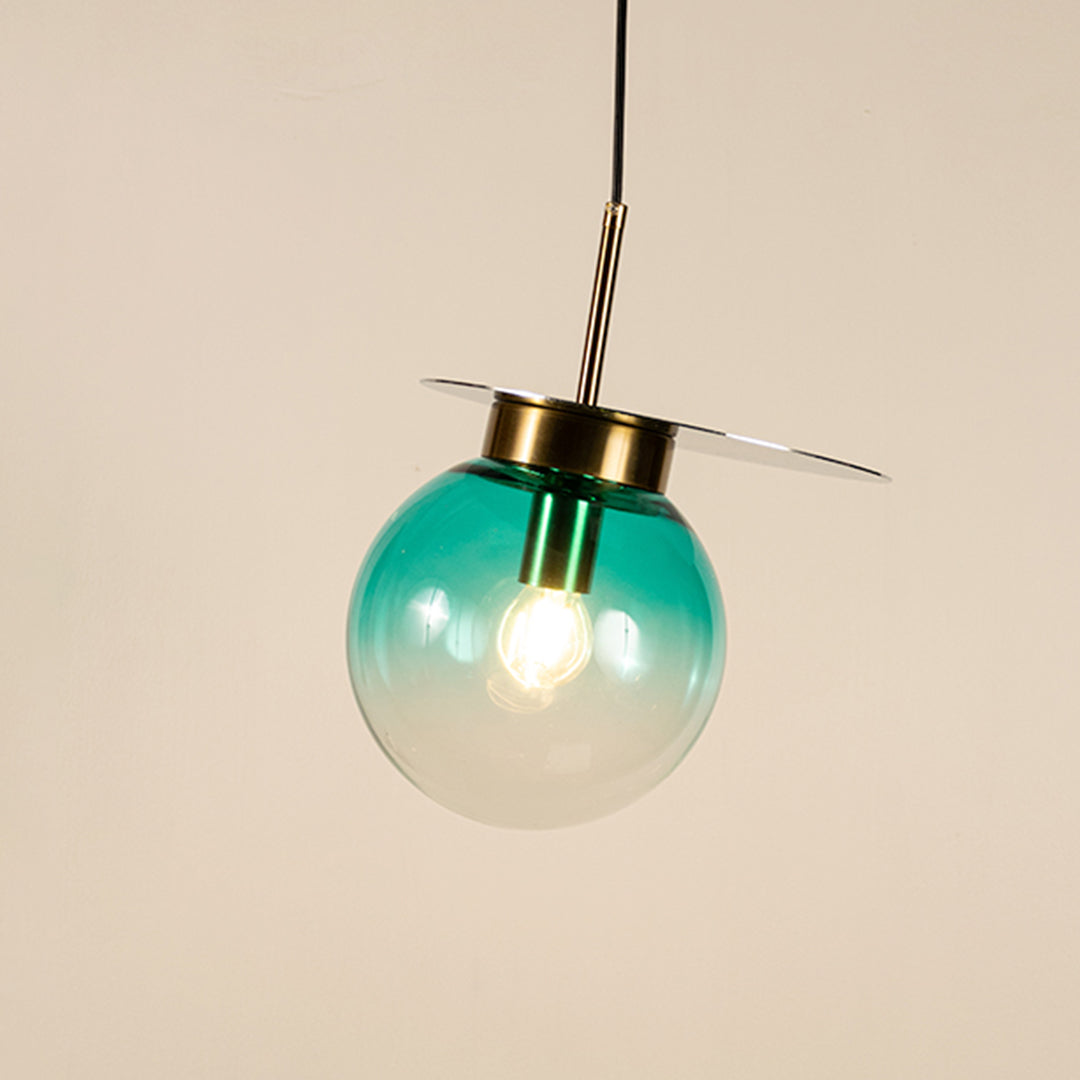 Visconte Glass Hanging Light - Blue