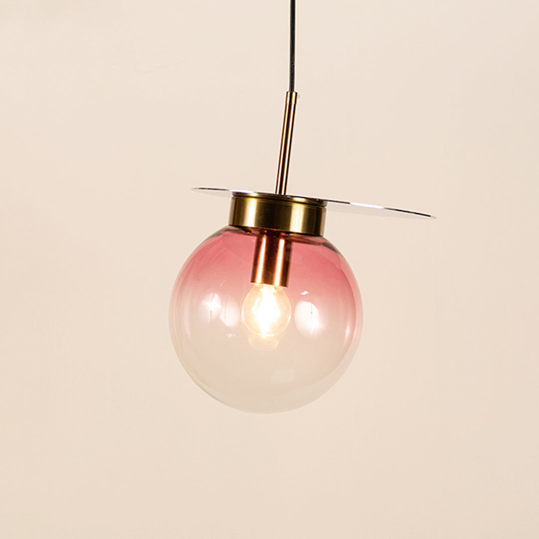 Visconte Glass Hanging Light - Pink
