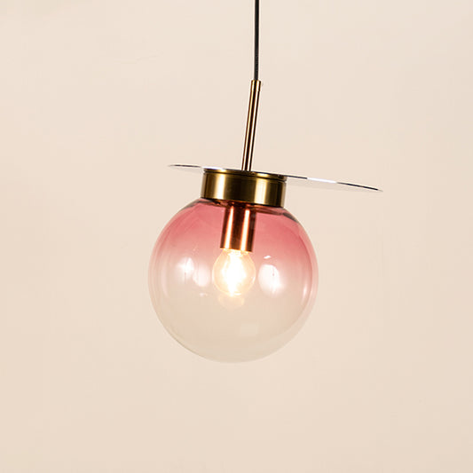 Visconte Glass Hanging Light - Pink