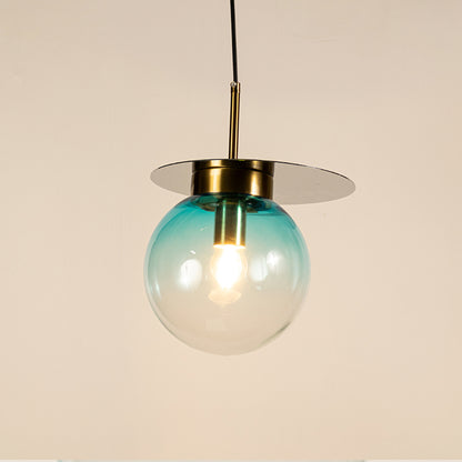 Visconte Glass Hanging Light - Sky Blue