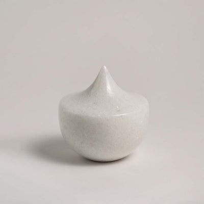 Water Droplet Marble Desk Decor - White