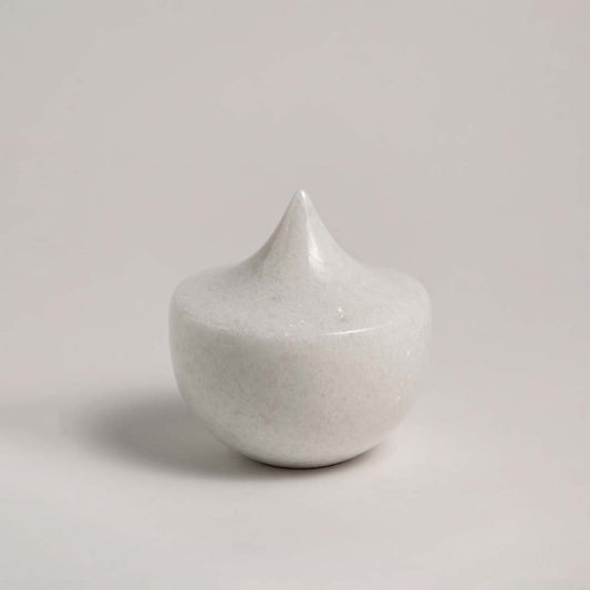 Water Droplet Marble Desk Decor - White