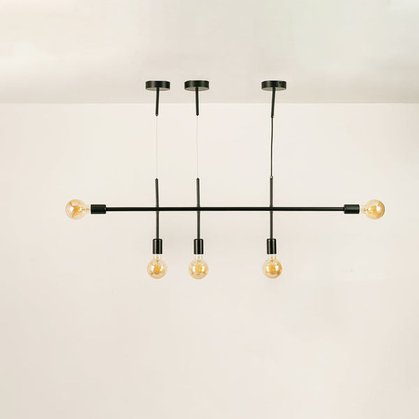 Zeus 5-Light Chandelier - Black