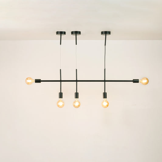Zeus 5-Light Chandelier - Black