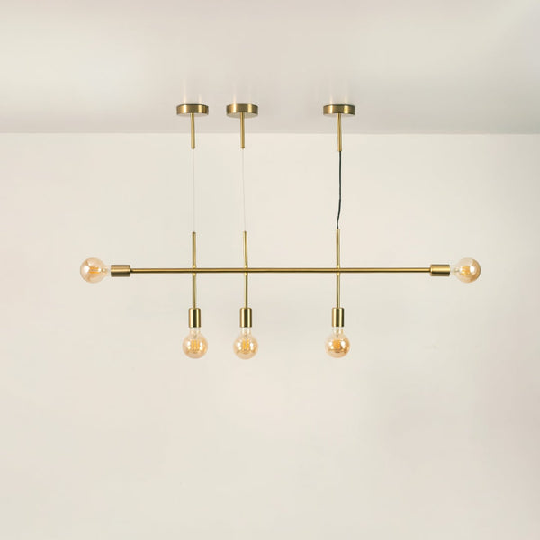 Zeus 5-Light Chandelier - Gold