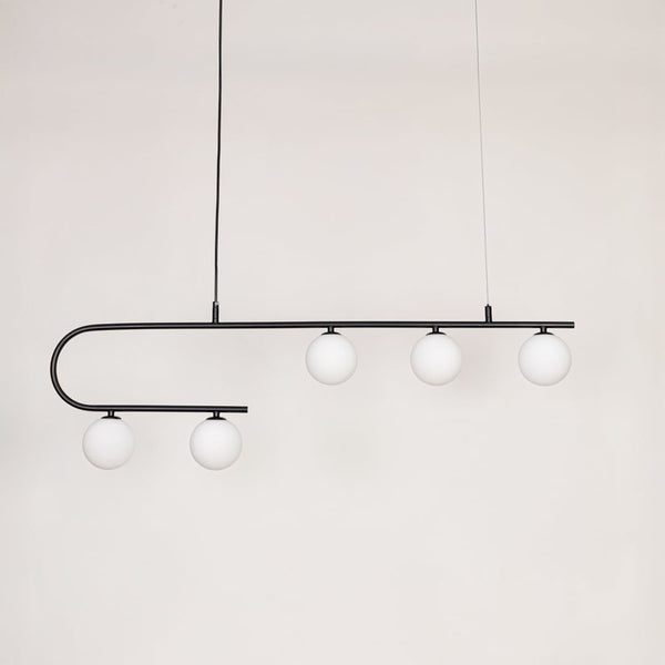 Aball Island 5-Light Chandelier - Black