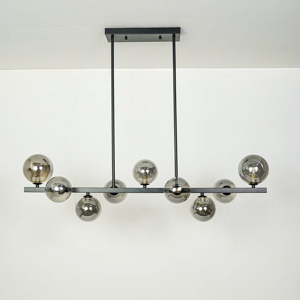 Aball Whirl 9-Light Chandelier - Black
