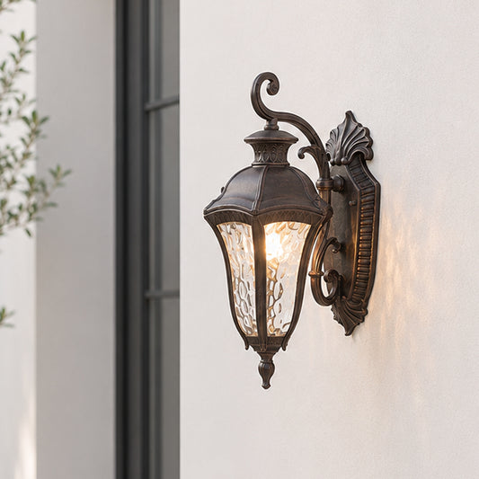 Adam Outdoor Wall Light - Brown