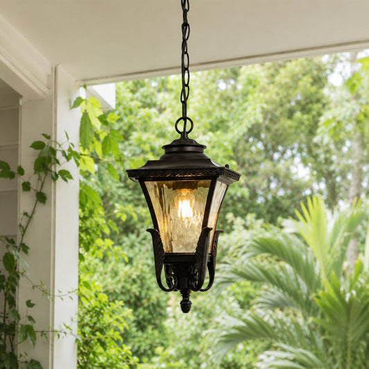 Adda Outdoor Hanging Light - Dark Brown